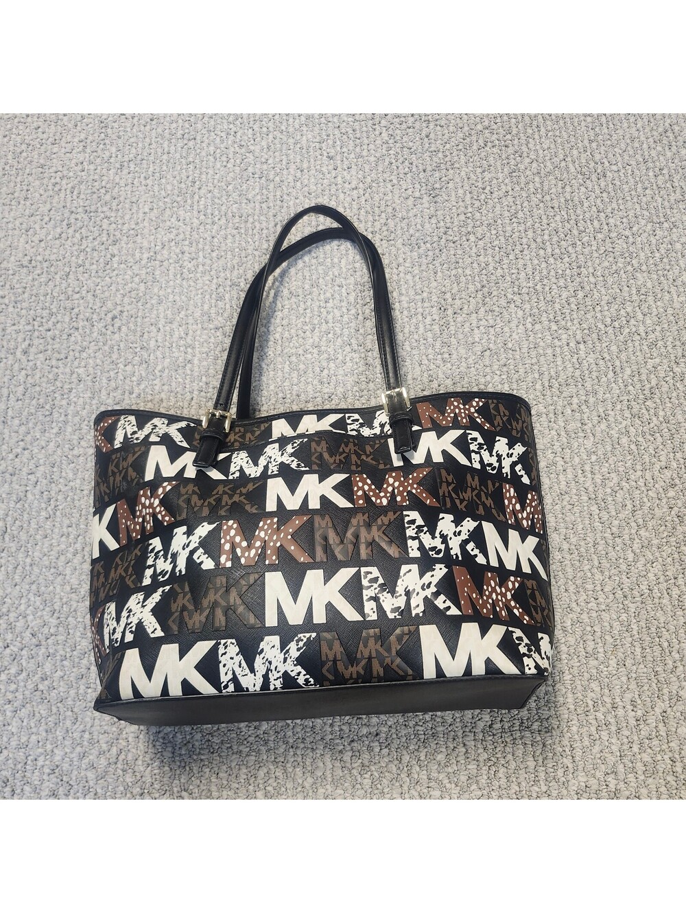 Michael Kors MK l+Logo Print Tote Bag